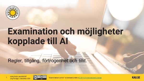 Examination och möjligheter kopplade till AI